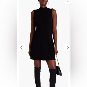 NWT Theory Dolman Mini dress black crepe Small